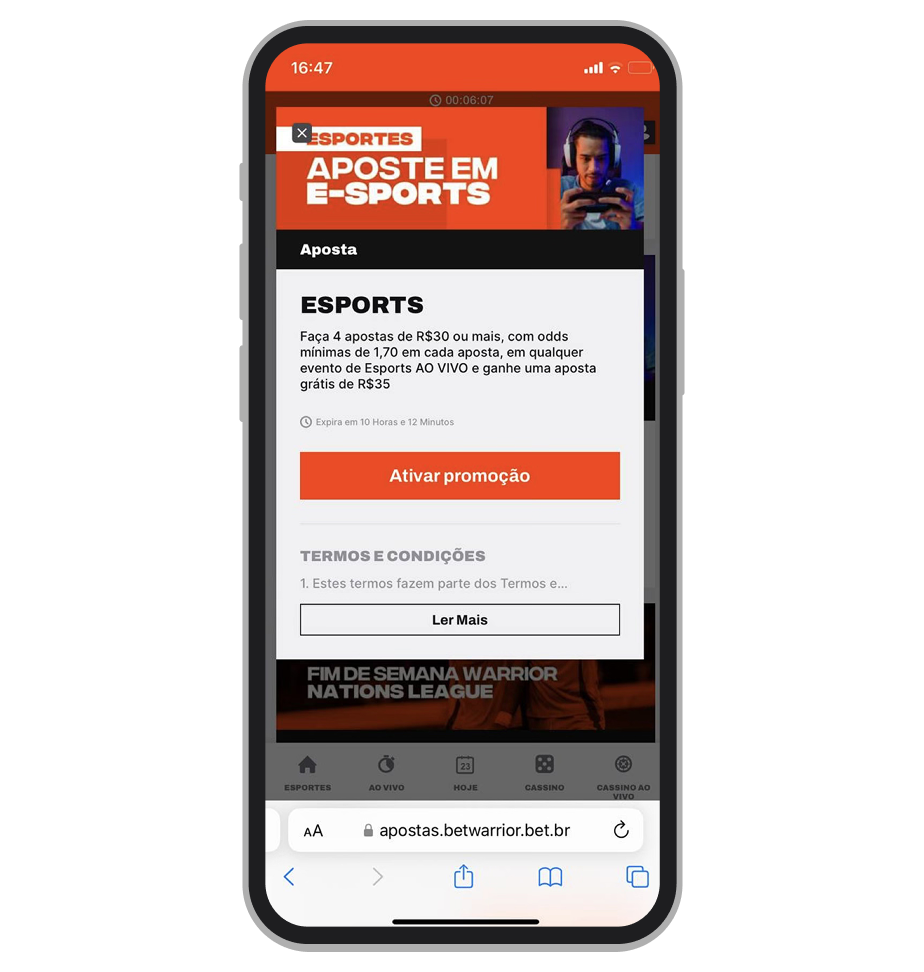 Promoção para eSports 