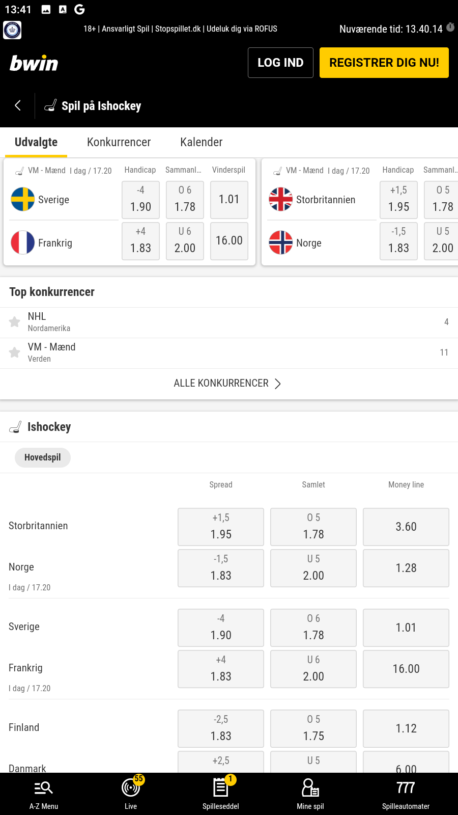 Hockey Odds