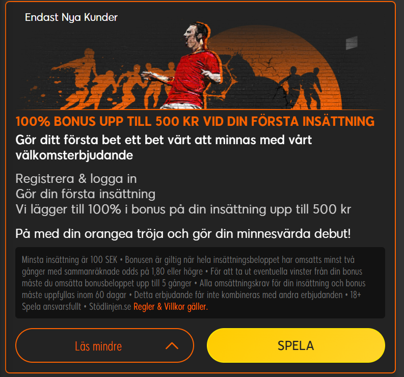 Satsa och få-bonus på 888Sport