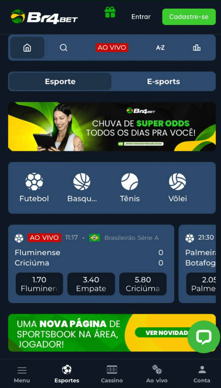 Design do site BR4Bet